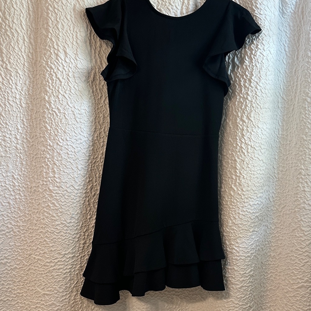 Elegant Black Asymmetrical Dress